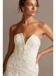 Notch-Neck Lace Corset Mermaid Wedding Dress  CWG846