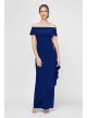 Off Shoulder Asymmetrical Dress with Hip Detail 81351528