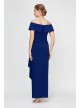 Off Shoulder Asymmetrical Dress with Hip Detail 81351528