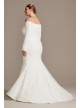 Off-Shoulder Button Back Tall Plus Wedding Dress  Collection 4XL9WG3990