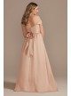 Off-Shoulder Crepe Charmeuse Bridesmaid Dress F20380