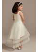 Off Shoulder Horsehair Trim Lace Flower Girl Dress DB Studio WG1442