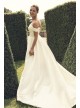 Off Shoulder Satin Gown Plus Size Wedding Dress  Collection 9WG3979