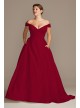 Off Shoulder Satin Gown Tall Plus Wedding Dress  Collection 4XL9WG3979