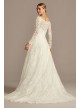 Off-The-Shoulder Lace A-Line Wedding Dress  CWG765