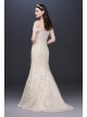 Off-the-Shoulder Beaded Lace Petite Wedding Dress  7CWG808