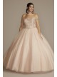 Off-the-Shoulder Beaded Plus Size Quince Ball Gown Fifteen Roses 8FR2201