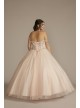 Off-the-Shoulder Beaded Plus Size Quince Ball Gown Fifteen Roses 8FR2201