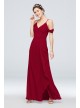 Off-the-Shoulder Bridesmaid Dress with Cascade  F20010