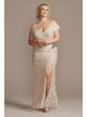 Off the Shoulder Embellished Detail Plus Size Gown Alex Evenings 84122267