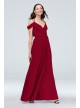 Off-the-Shoulder Georgette Wrap Bridesmaid Dress  F20038