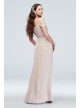 Off-the-Shoulder Georgette Wrap Bridesmaid Dress  F20038