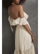 Off the Shoulder Halter Tiered Bridesmaid Dress  VW360527