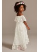 Off-the-Shoulder Lace Flower Girl Dress  OP274