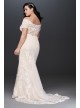 Off the Shoulder Lace Plus Size Wedding Dress Galina 9V3958