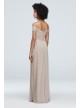 Off-the-Shoulder Lace and Mesh Bridesmaid Dress  F19950