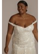 Off the Shoulder Mermaid Plus Size Wedding Gown DB Studio 9WG4059