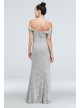 Off-the-Shoulder Metallic Lace Dress with Slit City Triangles 3622BE4B