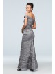 Off-the-Shoulder Pleated Taffeta Mermaid Gown Alex Evenings 166198D