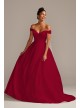 Off the Shoulder Satin Ball Gown Wedding Dress  Collection WG3979