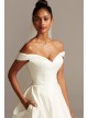 Off the Shoulder Satin Ball Gown Wedding Dress  Collection WG3979