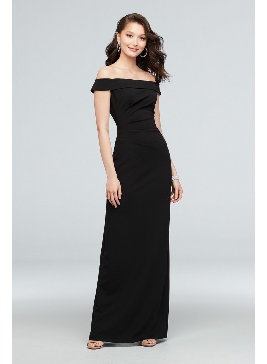 Off-the-Shoulder Stretch Crepe Ruched Dress DB Studio AP2E205054