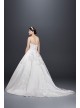  3-D Floral Satin Wedding Dress  CWG797