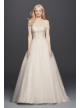  Off the Shoulder Tulle Wedding Dress  CWG729