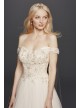  Off the Shoulder Tulle Wedding Dress  CWG729