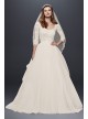  Organza 3/4 Sleeved Wedding Dress  CWG731