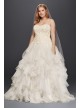  Organza Ruffle Skirt Wedding Dress  8CWG568