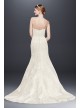  Satin Lace Strapless Wedding Dress  CWG594