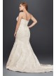  Satin Trumpet Wedding Dress with Lace  8CWG594