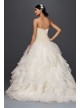  Strapless Ruffled Skirt Wedding Dress  CWG568