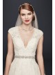  V-Neck Cap Sleeve Wedding Dress  CWG748