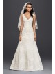  V-Neck Lace A-Line Wedding Dress  CWG746