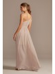 One-Shoulder Chiffon Overskirt Bridesmaid Dress  F20078