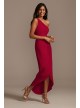 One Shoulder Chiffon Tulip Hem Bridesmaid Dress  F20233