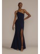 One Shoulder Jersey Gown with Cutout Jump 11078D