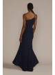 One Shoulder Jersey Gown with Cutout Jump 11078D