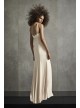 One Shoulder Jersey Satin Trim Bridesmaid Dress  VW360513