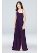 One Shoulder Junior Bridesmaid Dress with  Sash  JBVW0215