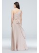 One-Shoulder Ruched Waist Chiffon Bridesmaid Dress  F20043