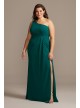 One-Shoulder Stretch Crepe Bridesmaid Dress  F20107