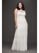 Open Back Lace Illusion Plus Size Wedding Dress Galina 9WG3953