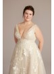 Organza A-Line Plus Size Wedding Gown Melissa Sweet 8MS251257