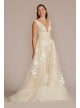 Organza A-Line Wedding Gown with Shirred Hem Melissa Sweet MS251257