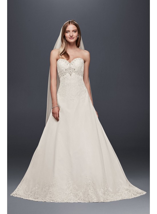 Organza Empire Wedding Dress with Removable Straps Jewel WG3838