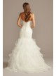 Organza Mermaid Wedding Dress with Lace-Up Back  Collection 4XLWG3832