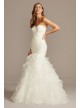 Organza Mermaid Wedding Dress with Ruffled Skirt  Collection WG3832